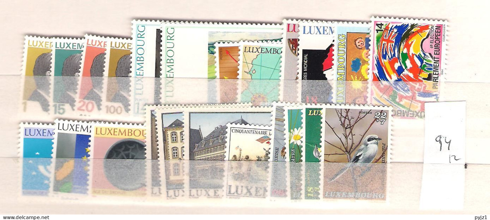 1994 MNH Luxemburg Year Complete According To Michel, Postfris** - Années Complètes