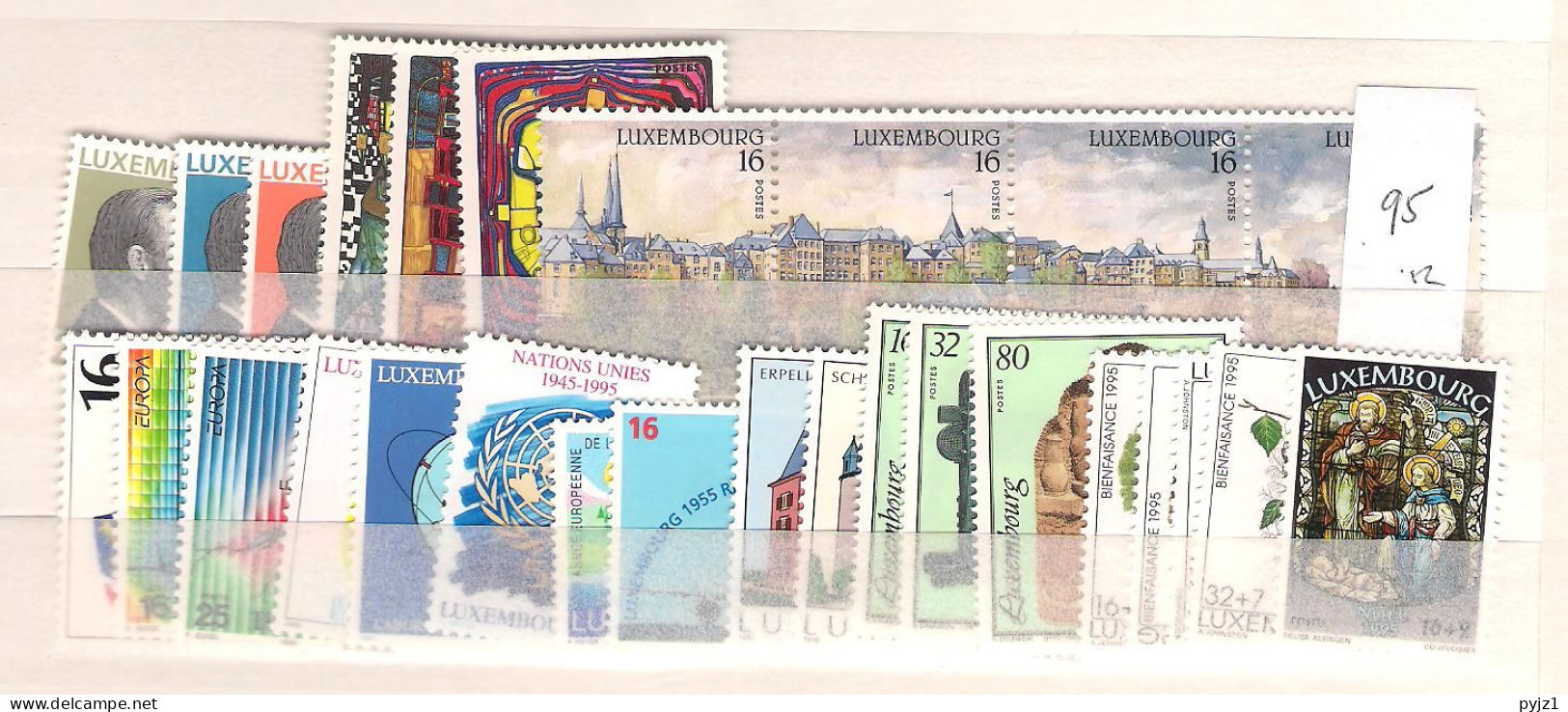1995 MNH Luxemburg Year Complete According To Michel, Postfris** - Annate Complete