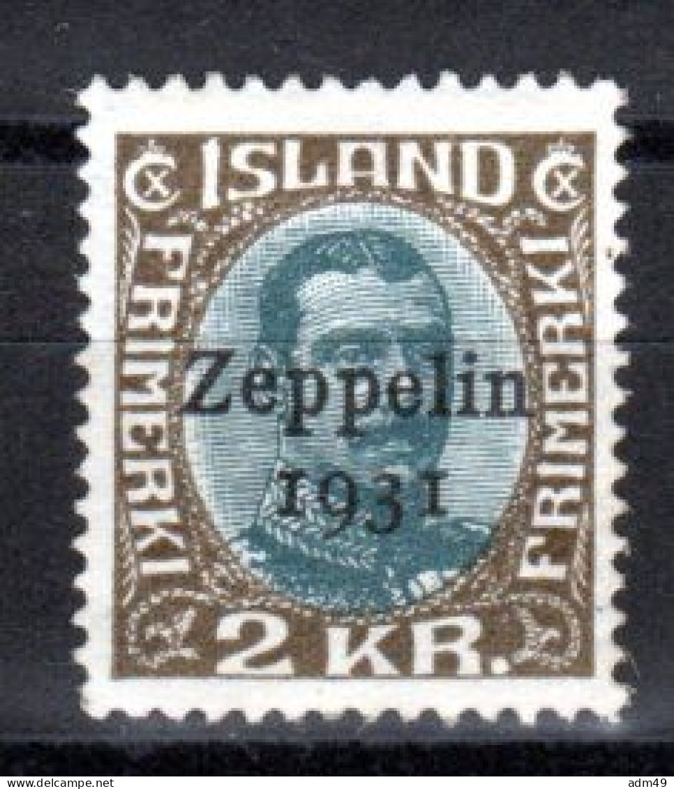 ISLAND, 1931, Islandfahrt "Graf Zeppelin", Ungebraucht * - Nuevos