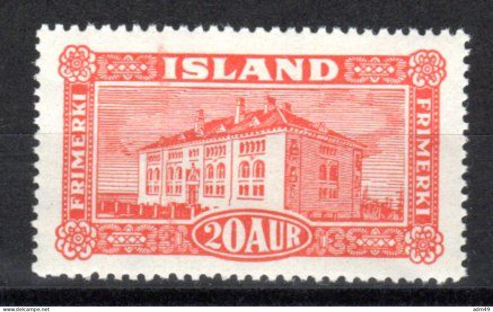 ISLAND, 1925, Freimarke National-Museum, Postfrisch ** - Unused Stamps