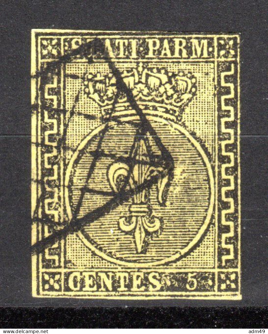 ITALIEN, PARMA, 1852 Freimarke Wappen, Gestempelt - Parme