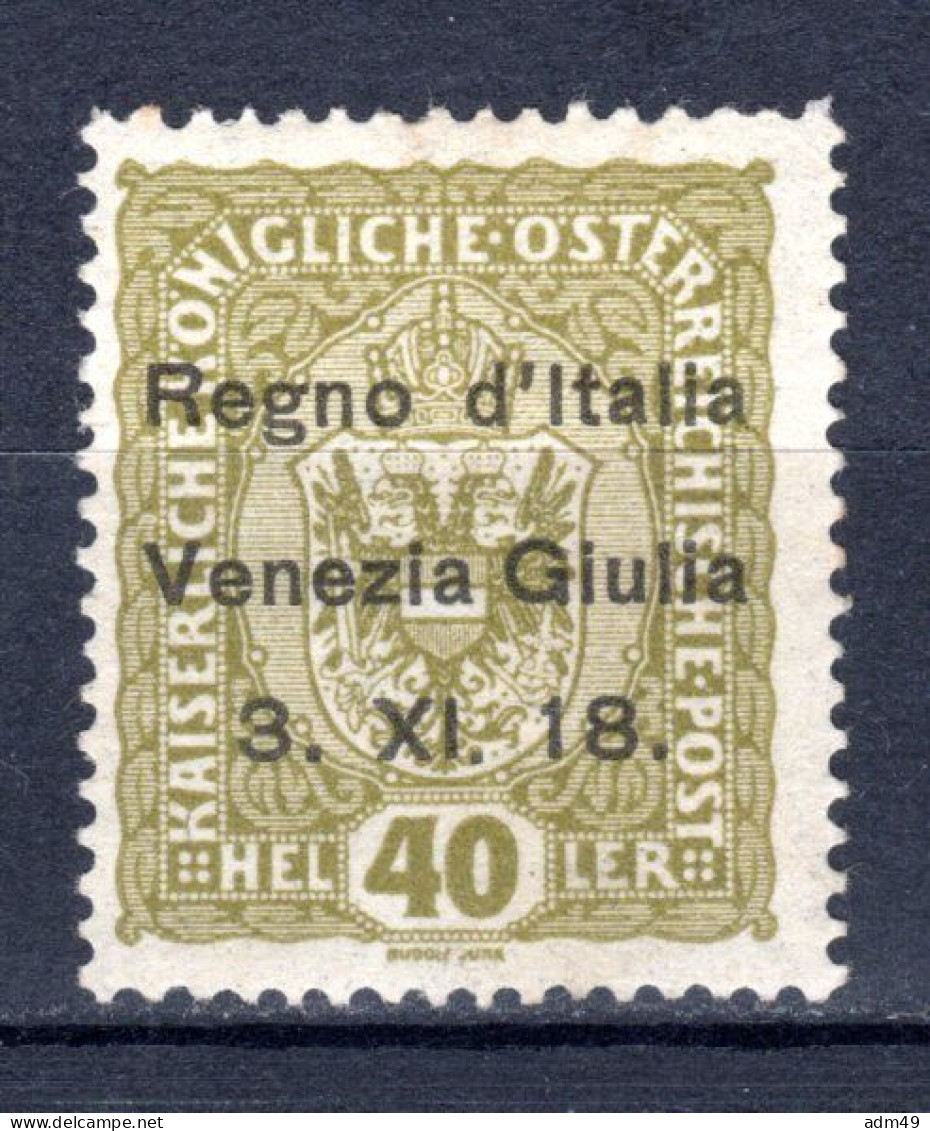 ITALIEN, JULISCH-VENETIEN, 1918 Freimarken Österreich, Ungebraucht* - Venezia Giulia