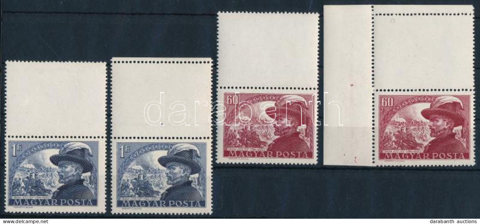 ** 1950 Bem 2 X 60f és 2 X 1Ft Felül üres Mezős Bélyegek (8.000) - Other & Unclassified