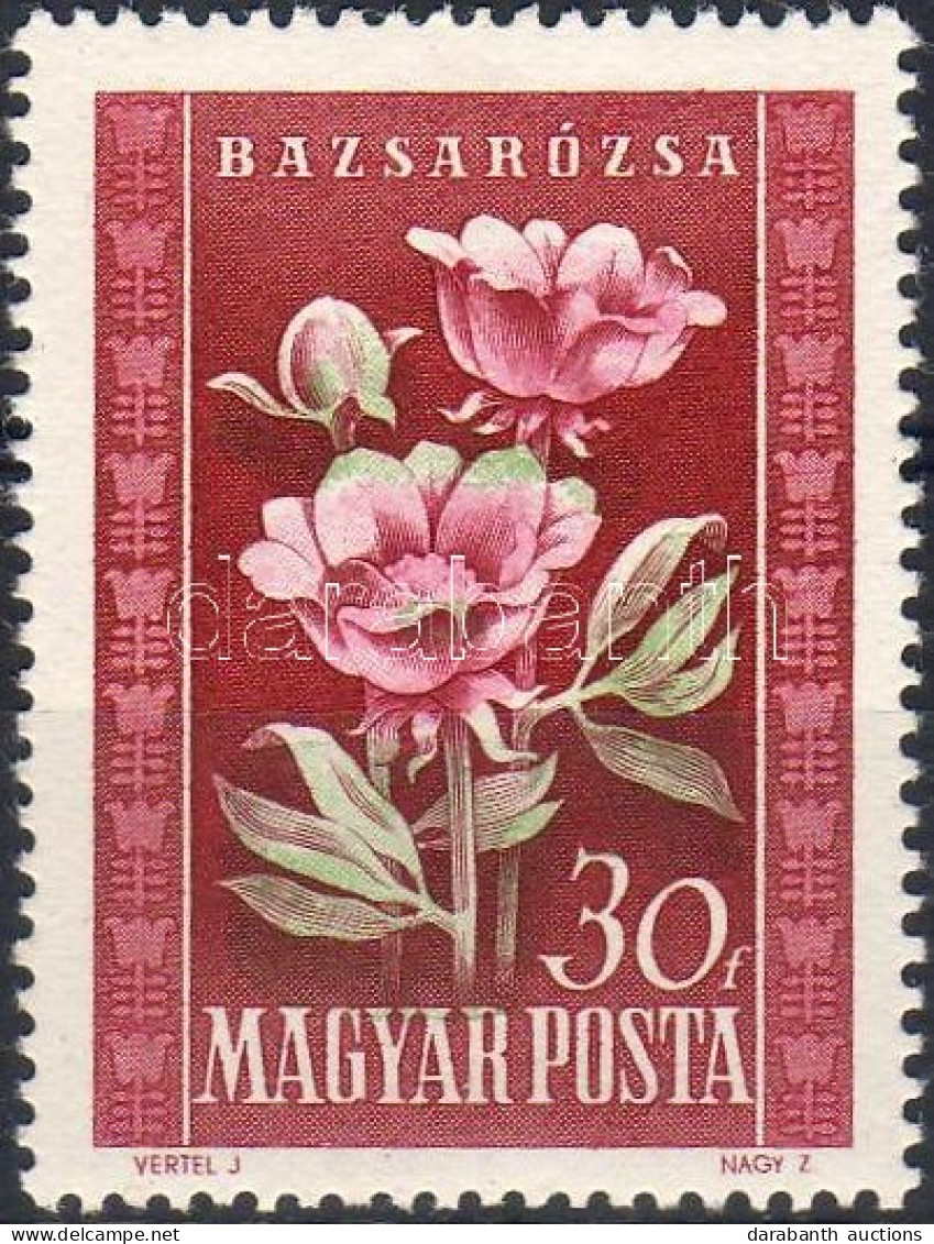 ** 1950 Virág 30f Eltolódott Színyomatokkal - Other & Unclassified