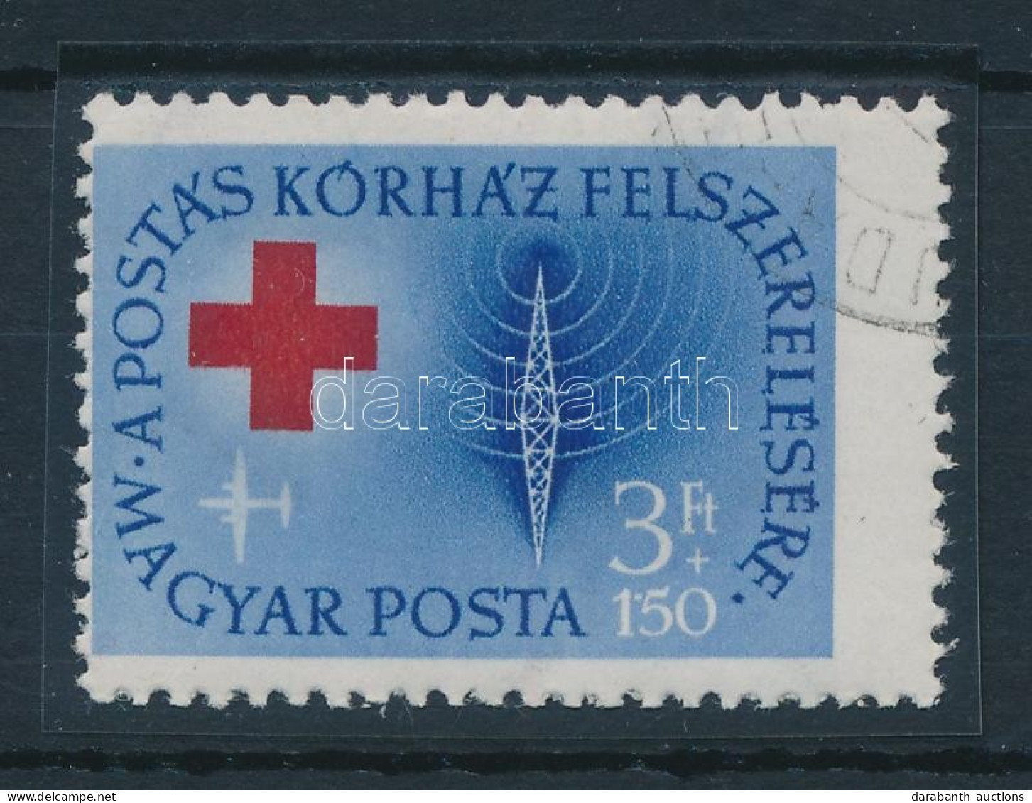 O 1957 Postáskórház 3 Ft Erősen Elfogazva - Autres & Non Classés