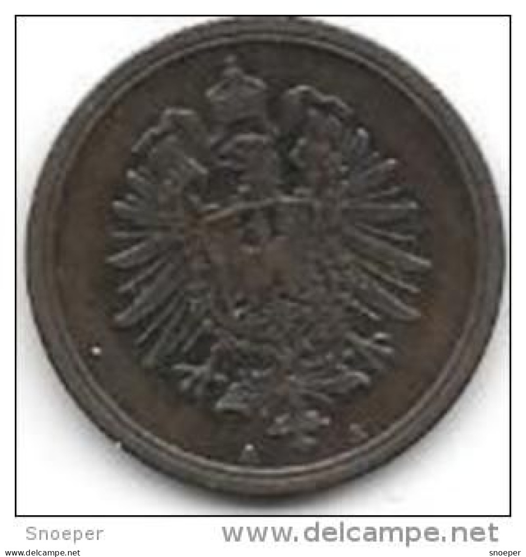 *empire 1 Pfennig 1874 A  Km 1  Vf+ - 1 Pfennig