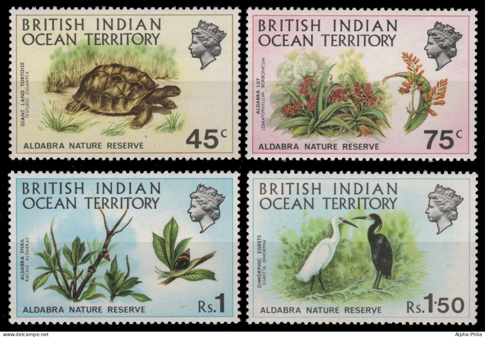 BIOT 1971 - Mi-Nr. 39-42 ** - MNH - Fauna & Flora - Territorio Britannico Dell'Oceano Indiano