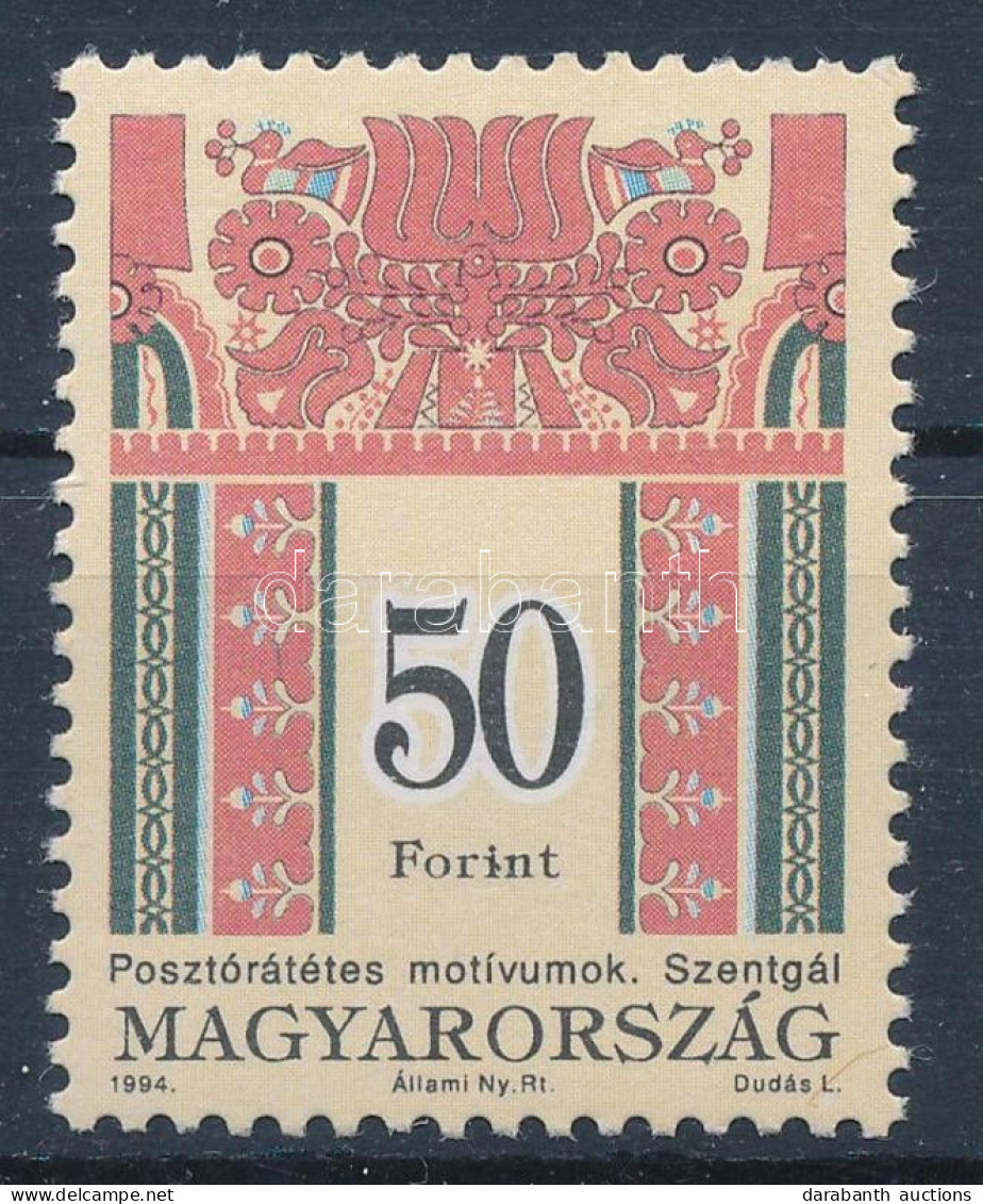 ** 1994 Magyar Népművészet 50Ft 12 1/4 : 12 3/4 Fogazás (9.000) - Altri & Non Classificati