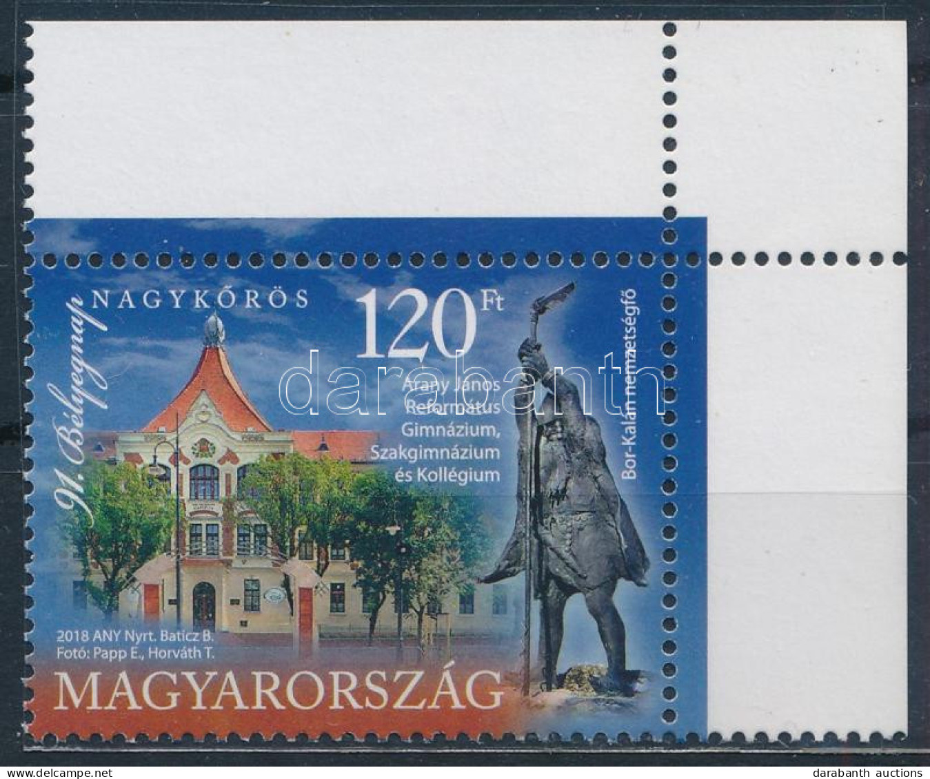 ** 2018 Bélyegnap 120Ft ívsarki Ajándék Bélyeg / Mi 5979 Corner Stamp, Present Of The Post - Other & Unclassified