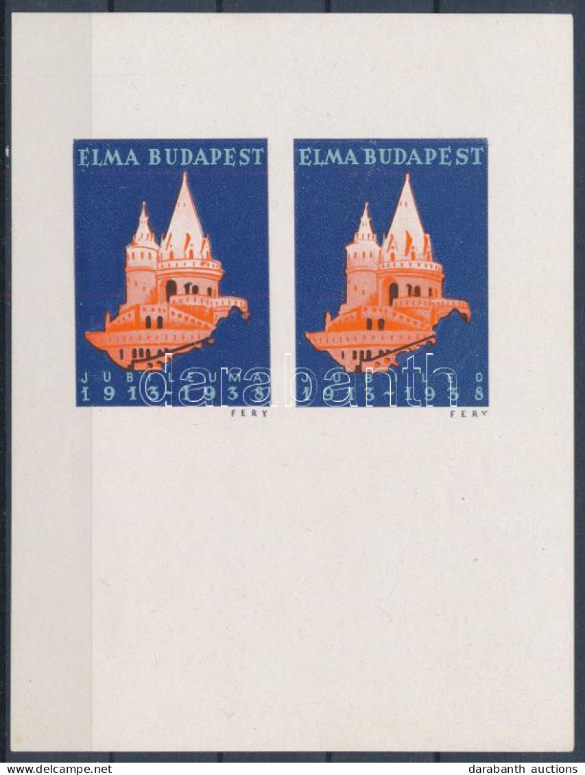 ** 1938/D8bb ELMA Jubileumi Emlékív (10.000) / Souvenir Sheet - Altri & Non Classificati