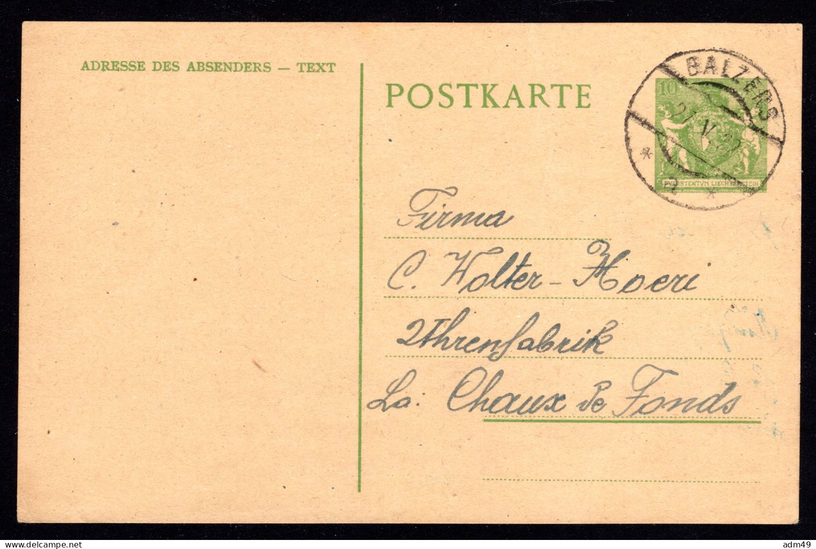 LIECHTENSTEIN Ganzsachen, Gestempelt - Stamped Stationery