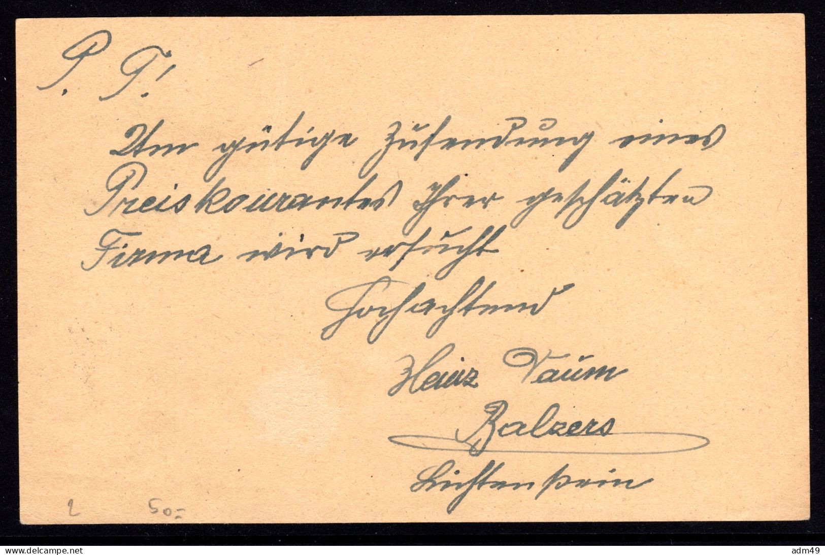 LIECHTENSTEIN Ganzsachen, Gestempelt - Stamped Stationery