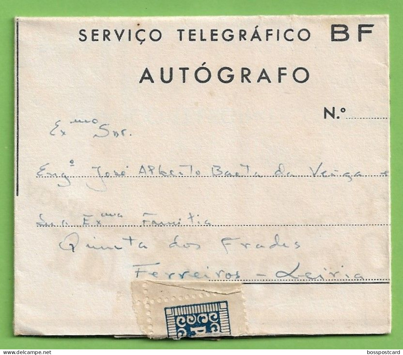 História Postal - Filatelia - Autógrafo - Telegrama - Telegram - Natal - Christmas - Noel - Philately - Portugal - Lettres & Documents