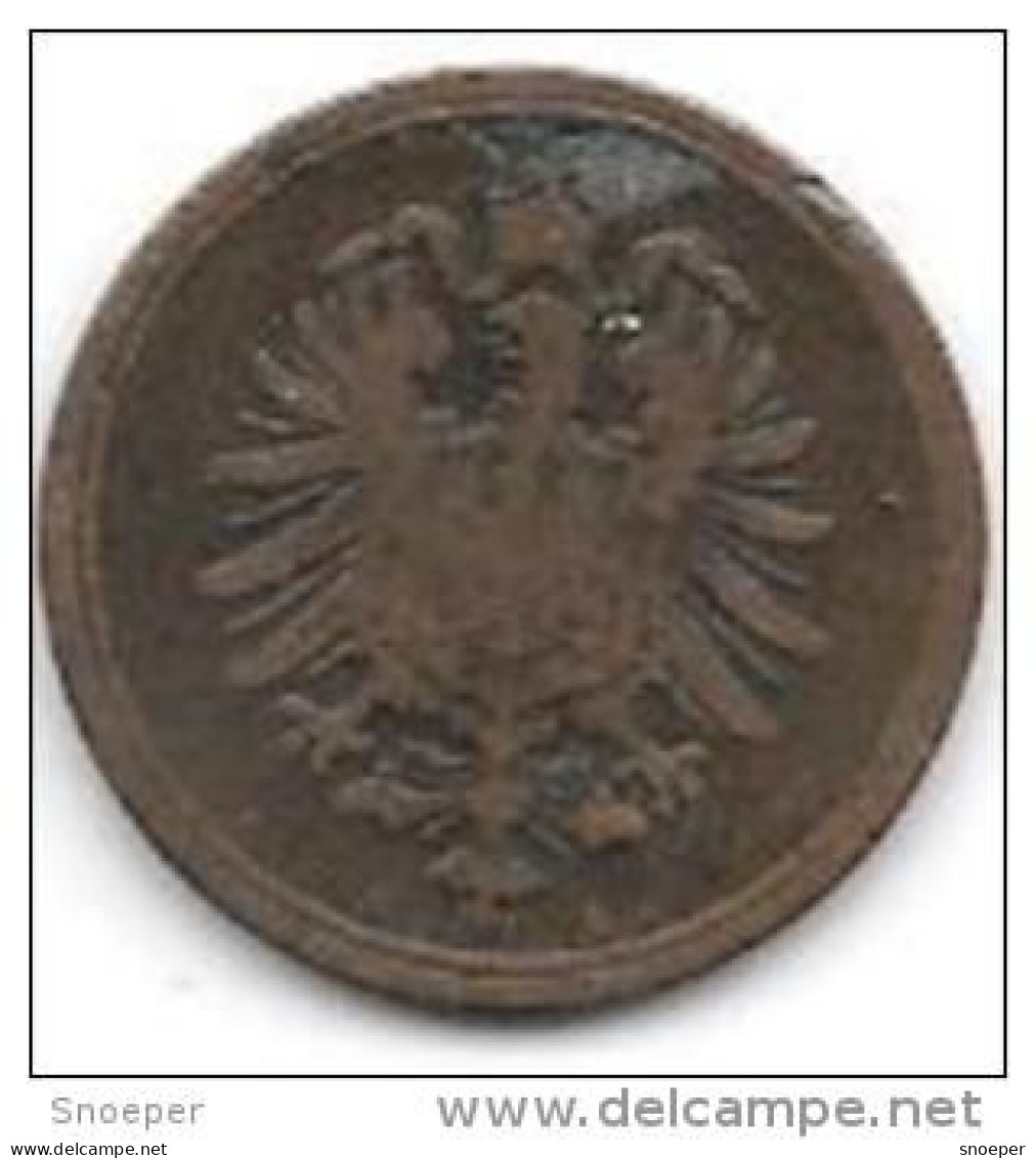 Empire 1 Pfennig 1876 A Km 1   Fr+ - 1 Pfennig