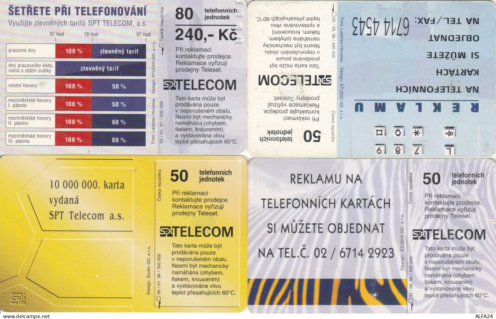 PHONE CARD 4 REPUBBLICA CECA (CK1011 - Tchéquie