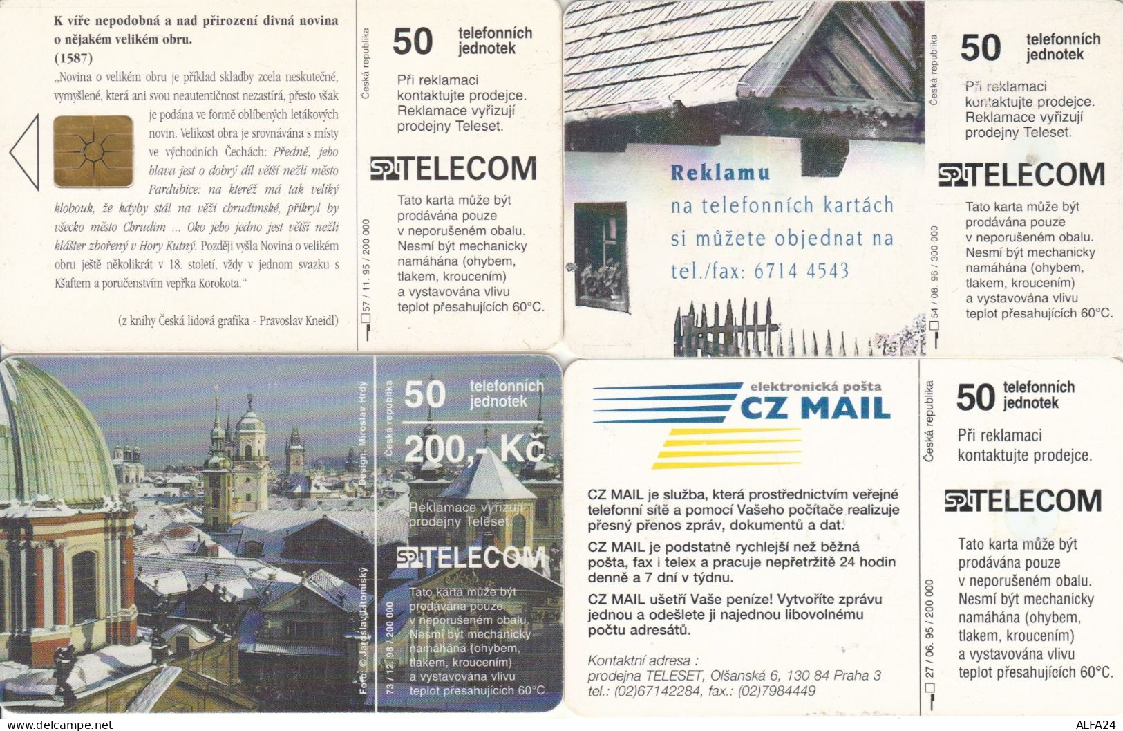 PHONE CARD 4 REPUBBLICA CECA (CK1013 - Tchéquie