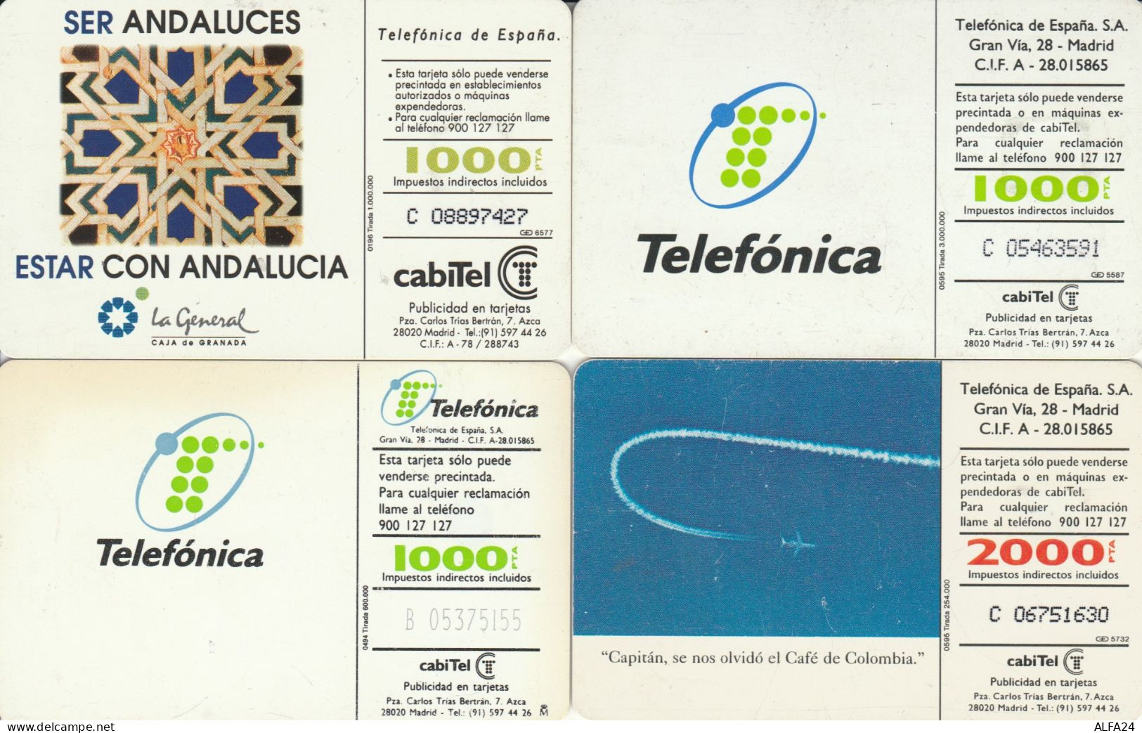 PHONE CARD 4 SPAGNA (CK996 - Commemorative Advertisment