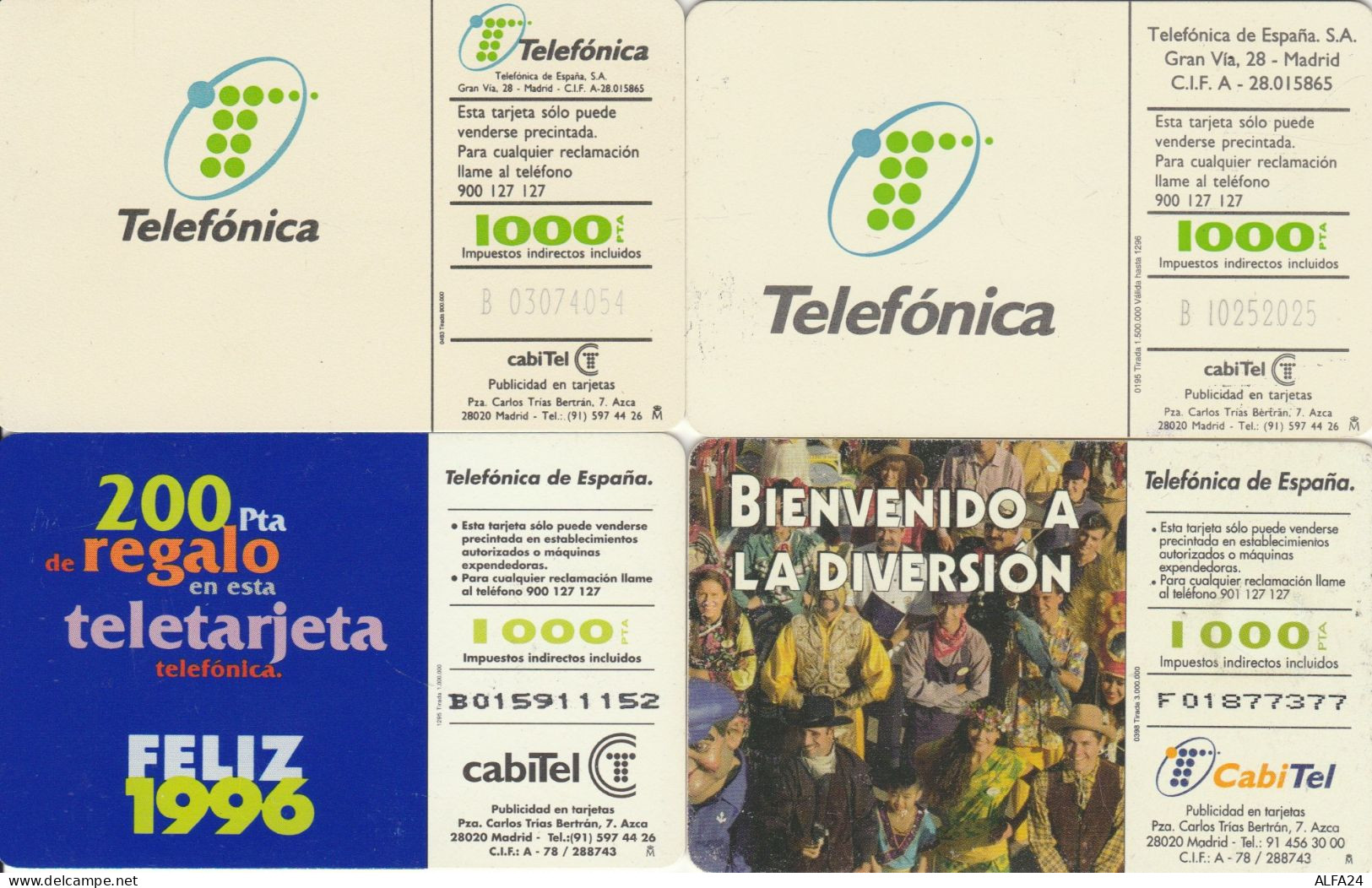 PHONE CARD 4 SPAGNA (CK995 - Commemorative Advertisment