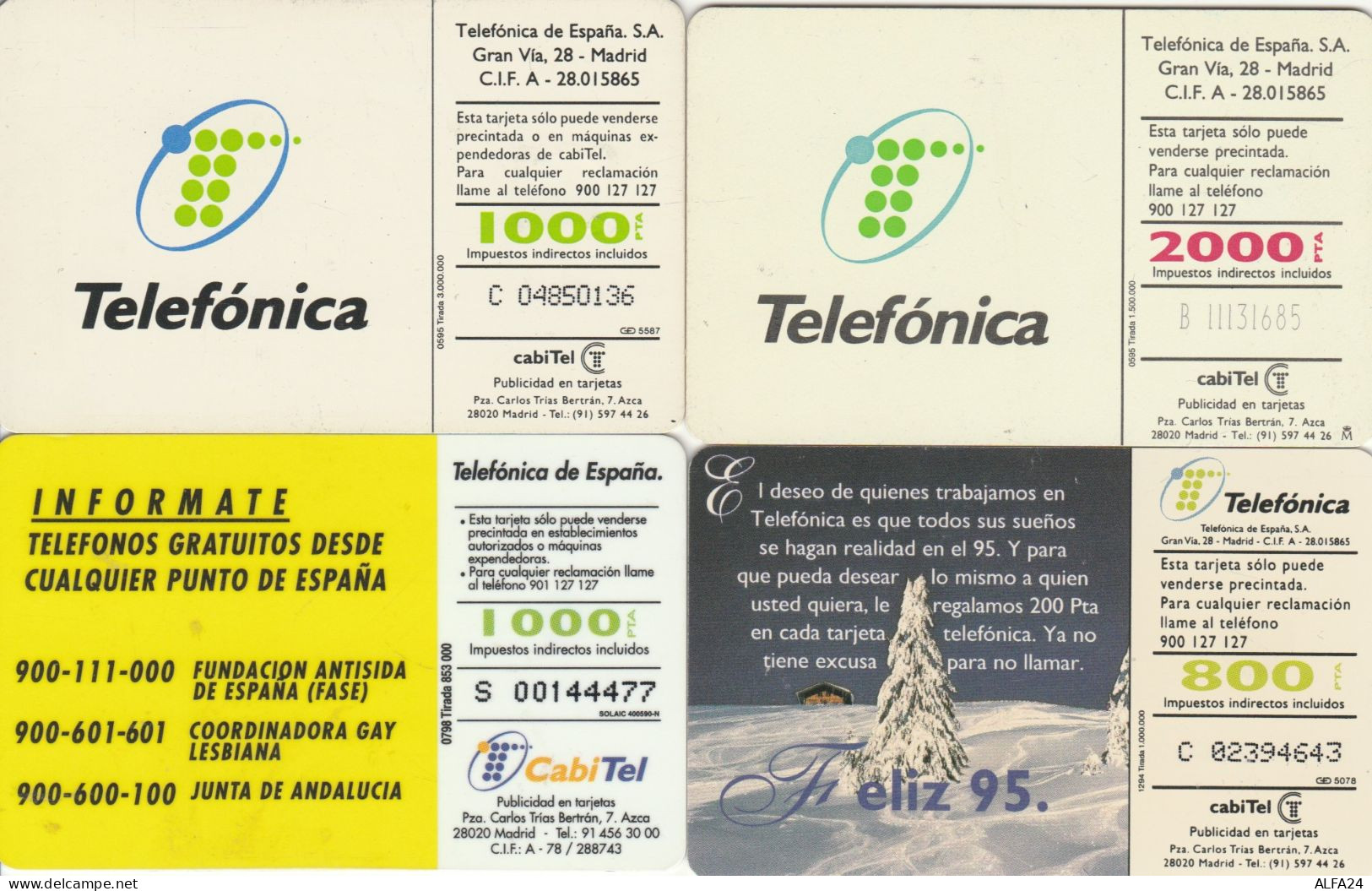 PHONE CARD 4 SPAGNA (CK993 - Commemorative Advertisment