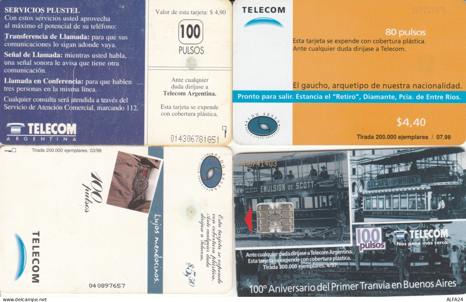 PHONE CARD 4 ARGENTINA (CK709 - Argentine