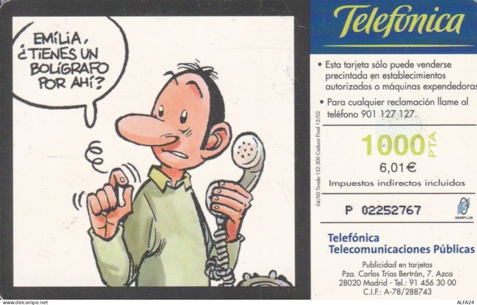 PHONE CARD SPAGNA RLSCOM (CK1795 - Andere & Zonder Classificatie