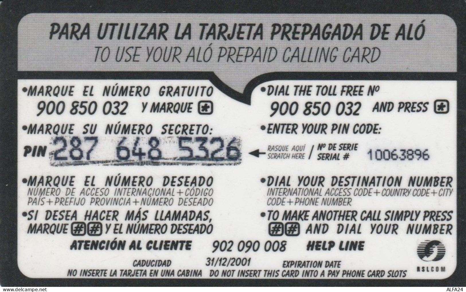 PREPAID PHONE CARD SPAGNA RLSCOM (CK1502 - Autres & Non Classés
