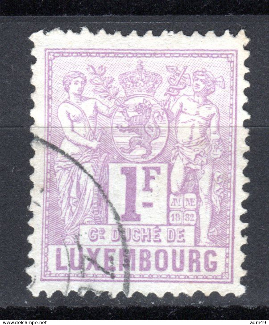 LUXEMBURG, 1882 Freimarke Allegorie, Gestempelt - 1882 Allégorie