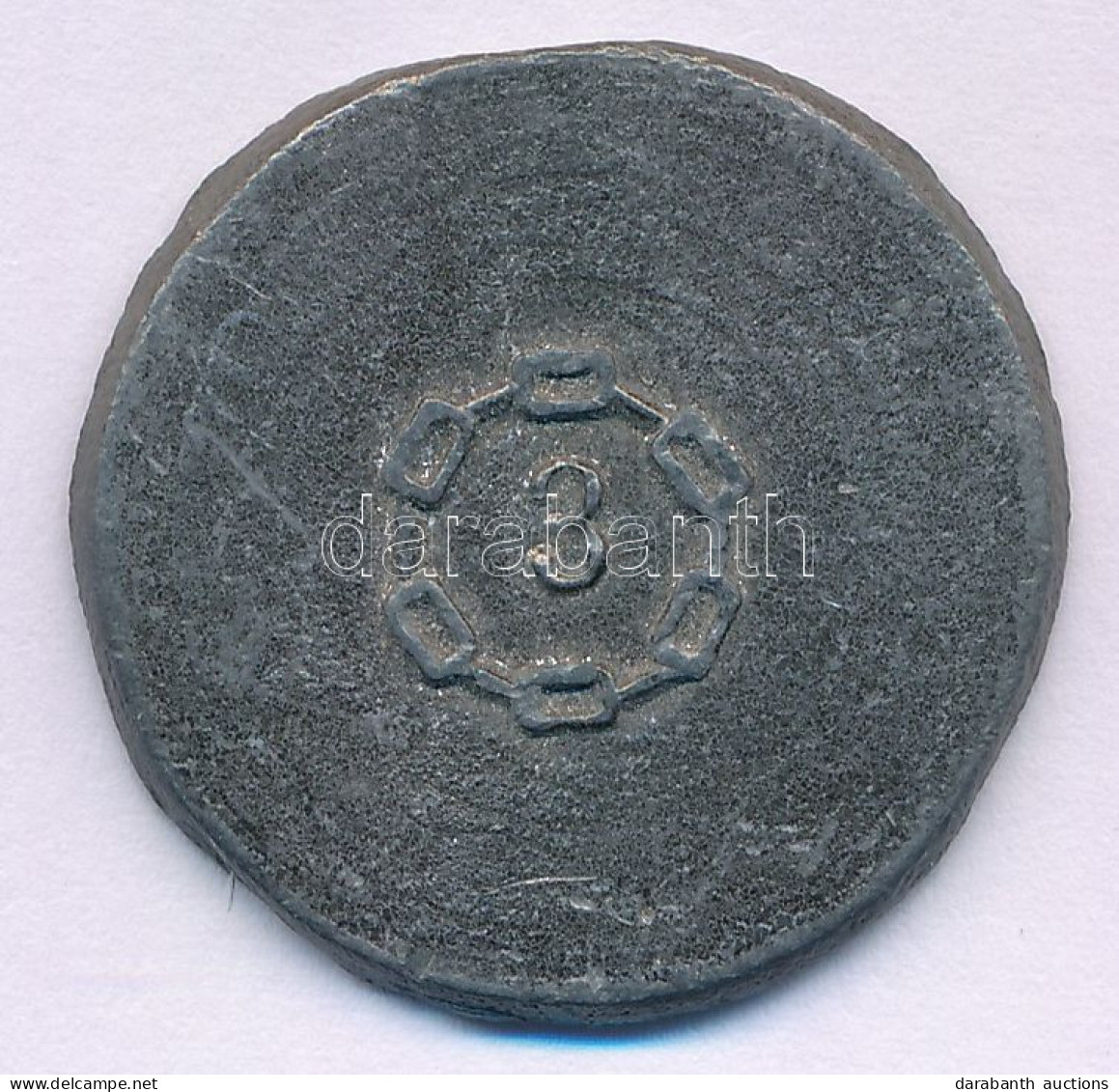 1848-1849. "3" Lánchíd ólom Bárca (~28mm) T:F - Unclassified