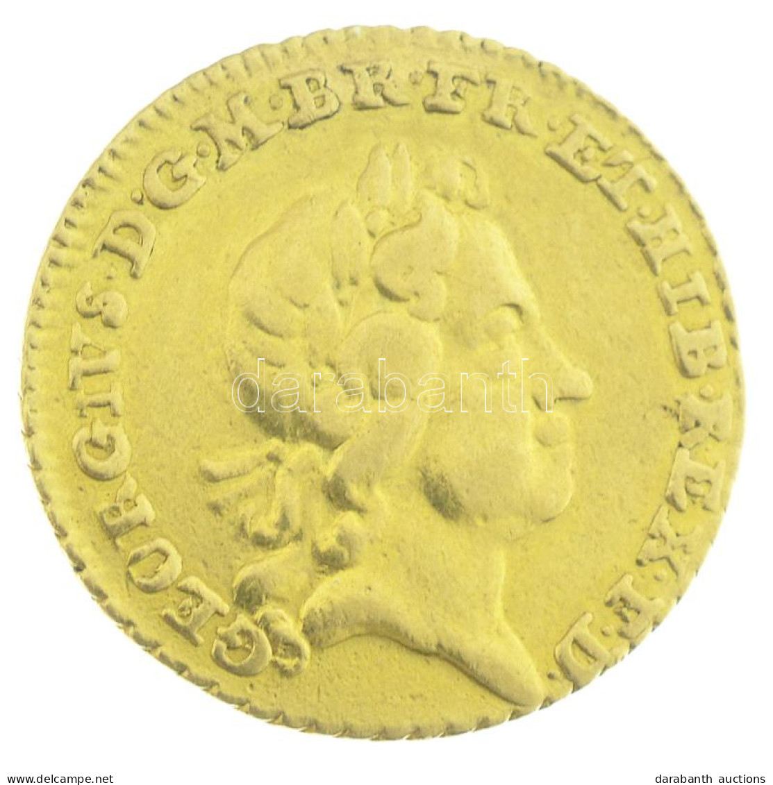 Nagy-Britannia 1718. 1/4G Au "I. György" (2,08g/0.917) T:1-,2 Great Britain 1718. 1/4 Guinea Au "George I" (2,08g/0.917) - Non Classificati