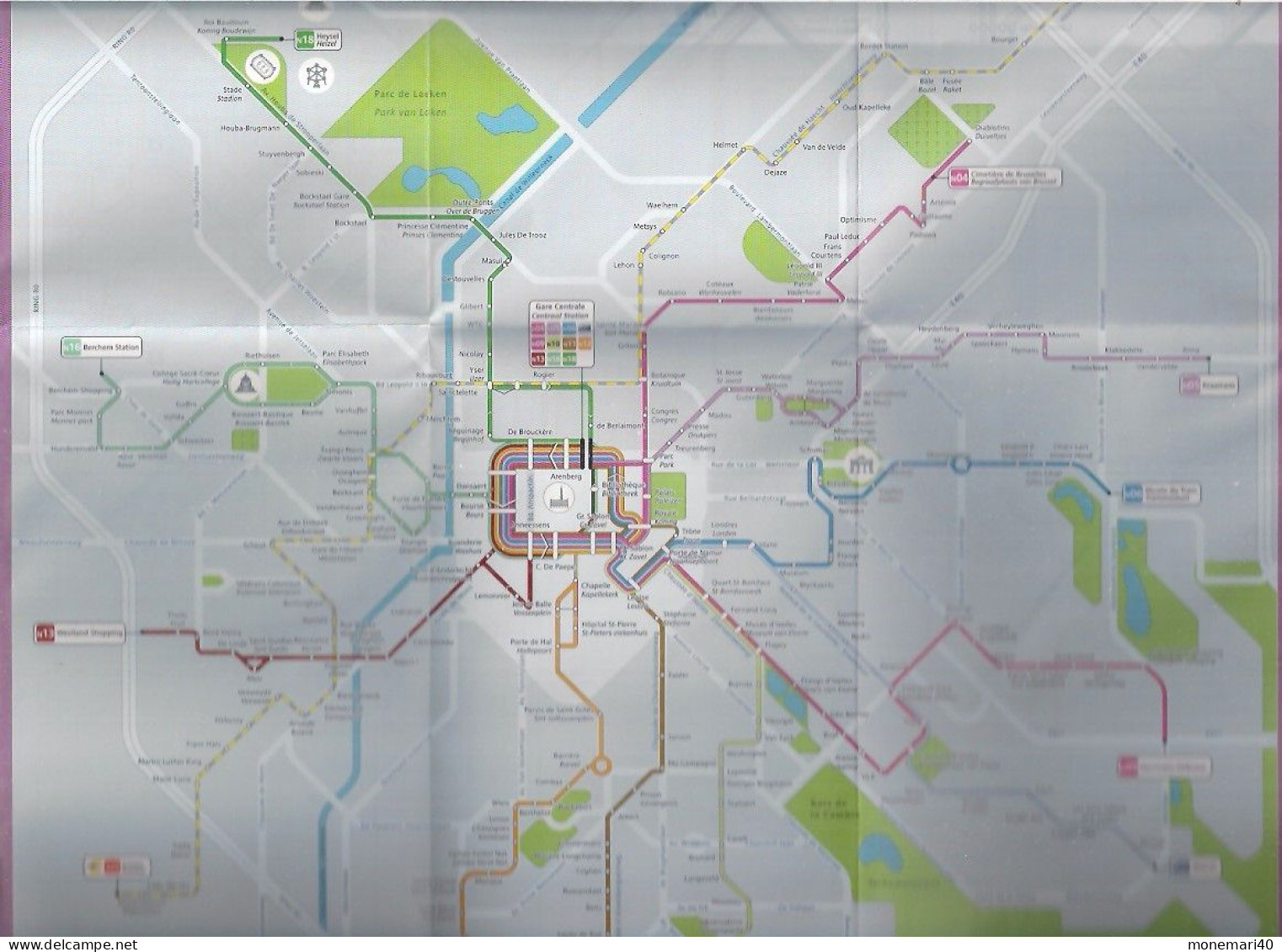 BRUXELLES - PLAN DE RÉSEAU - STIB - SOCIÉTÉ DES TRANSPORTS INTERCOMMUNAUX DE BRUXELLES.- 2021. - Europa