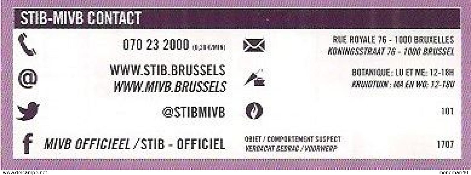 BRUXELLES - PLAN DE RÉSEAU - STIB - SOCIÉTÉ DES TRANSPORTS INTERCOMMUNAUX DE BRUXELLES.- 2021.