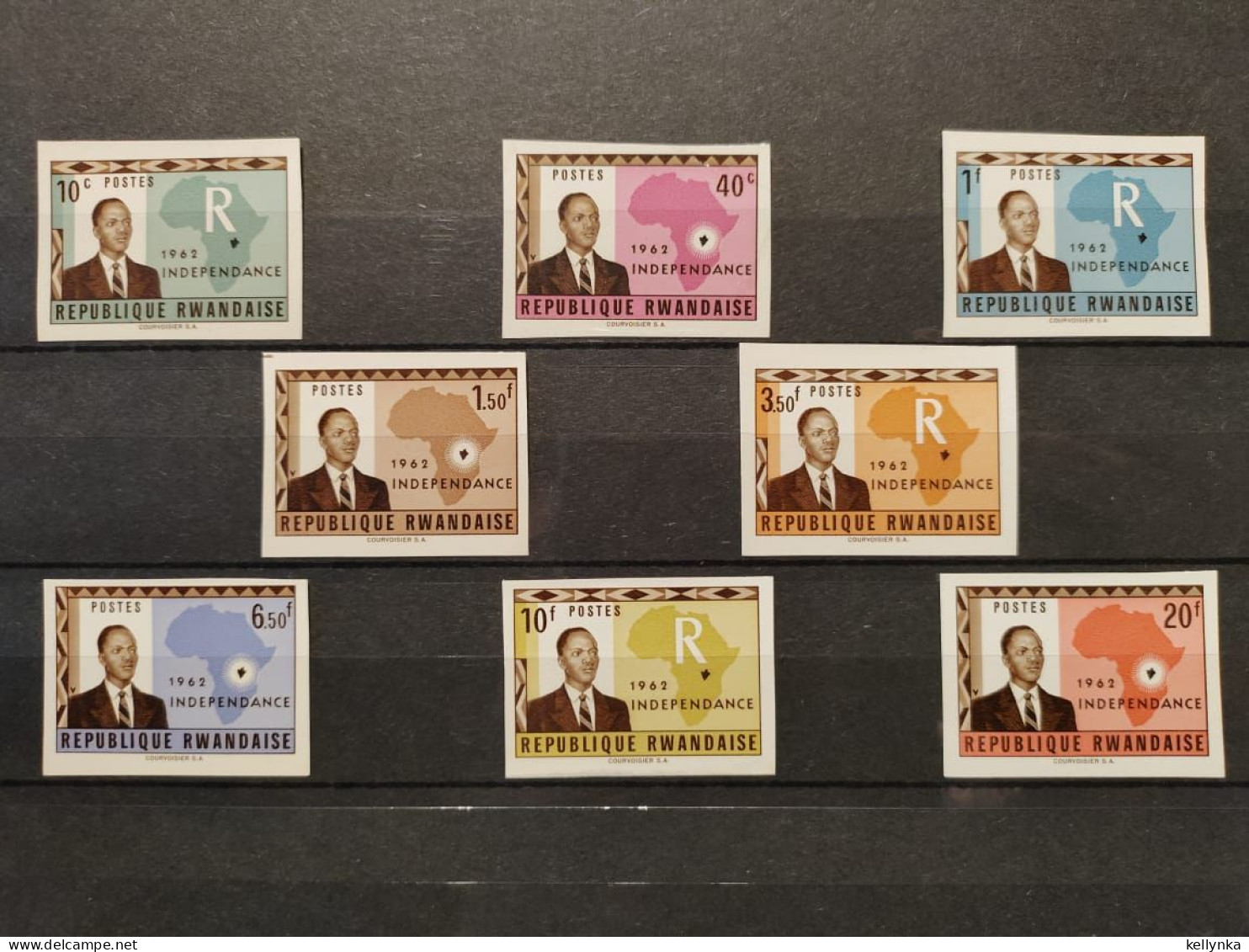 Rwanda - 1/8 Avec BDF - Non Dentelé - Ongetand - Imperforated - Indépendance - 1962 - MNH - Unused Stamps