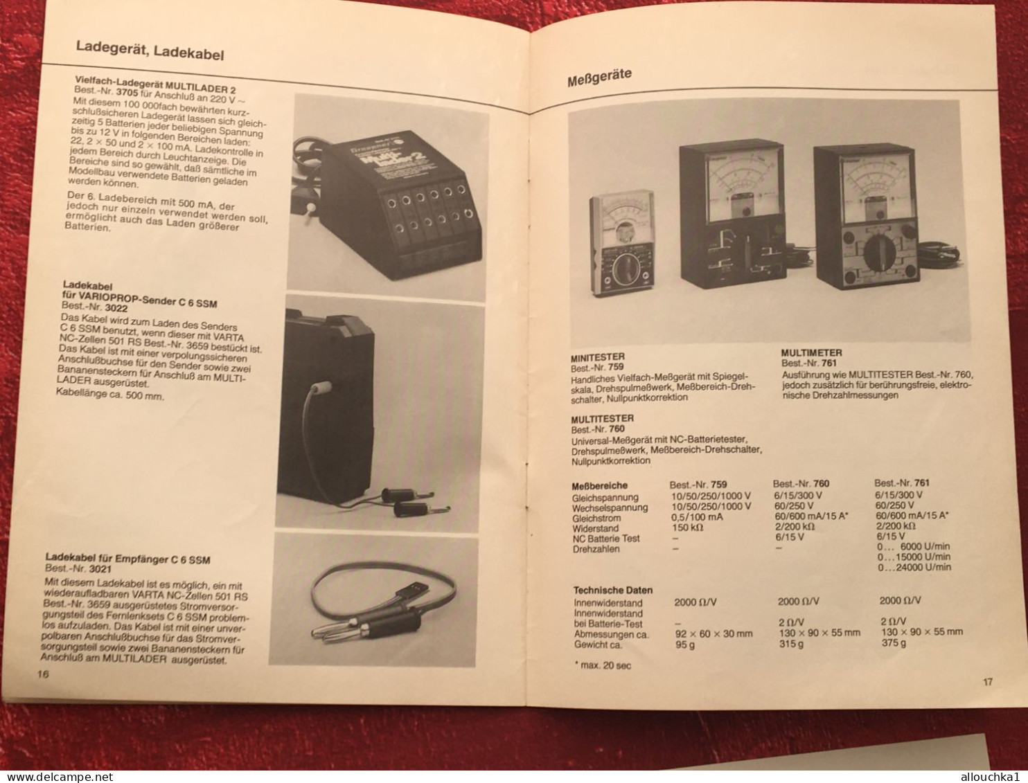 Notice Varioprop-C6 SSM-Graupner-Grundig electronic-operating instructions-manette téléguidage-mini chargeur Helios