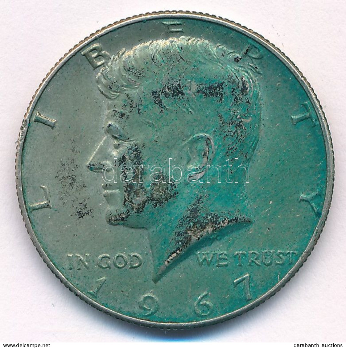 Amerikai Egyesült Államok 1967. 1/2$ Ag "Kennedy" T:XF Patina  USA 1967. 1/2 Dollar Ag "Kennedy" C:XF Patina  Krause KM# - Sin Clasificación