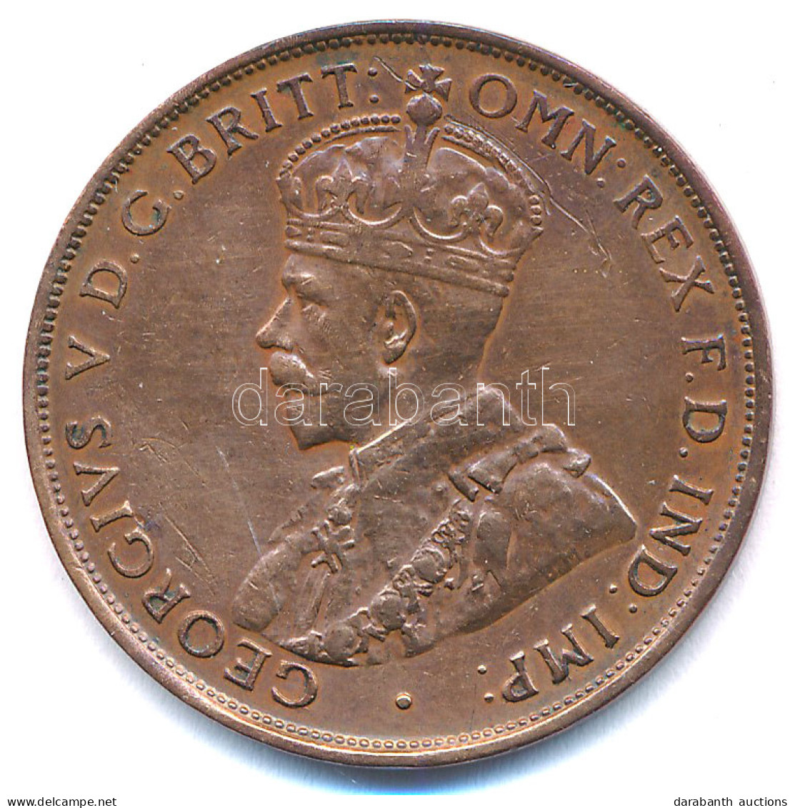 Ausztrália 1935. 1p Bronz "V. György" T:2,2- Karc Australia 1935. 1 Penny Bronze "George V" C:XF,VF Scratch Krause KM#23 - Ohne Zuordnung