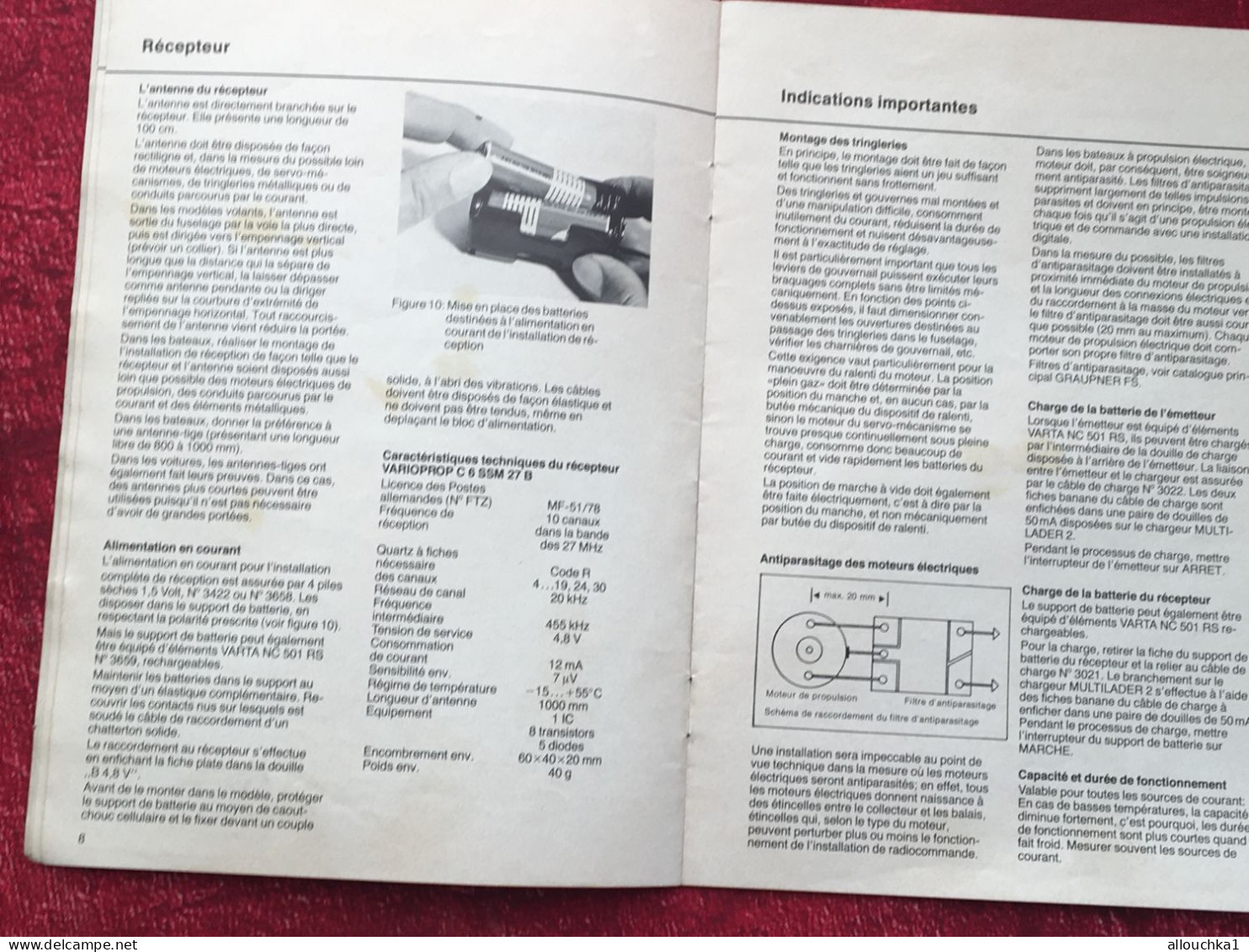 Notice Varioprop-C6 SSM-Graupner-Grundig Electronic-operating Instructions-manette Téléguidage- - Andere Geräte