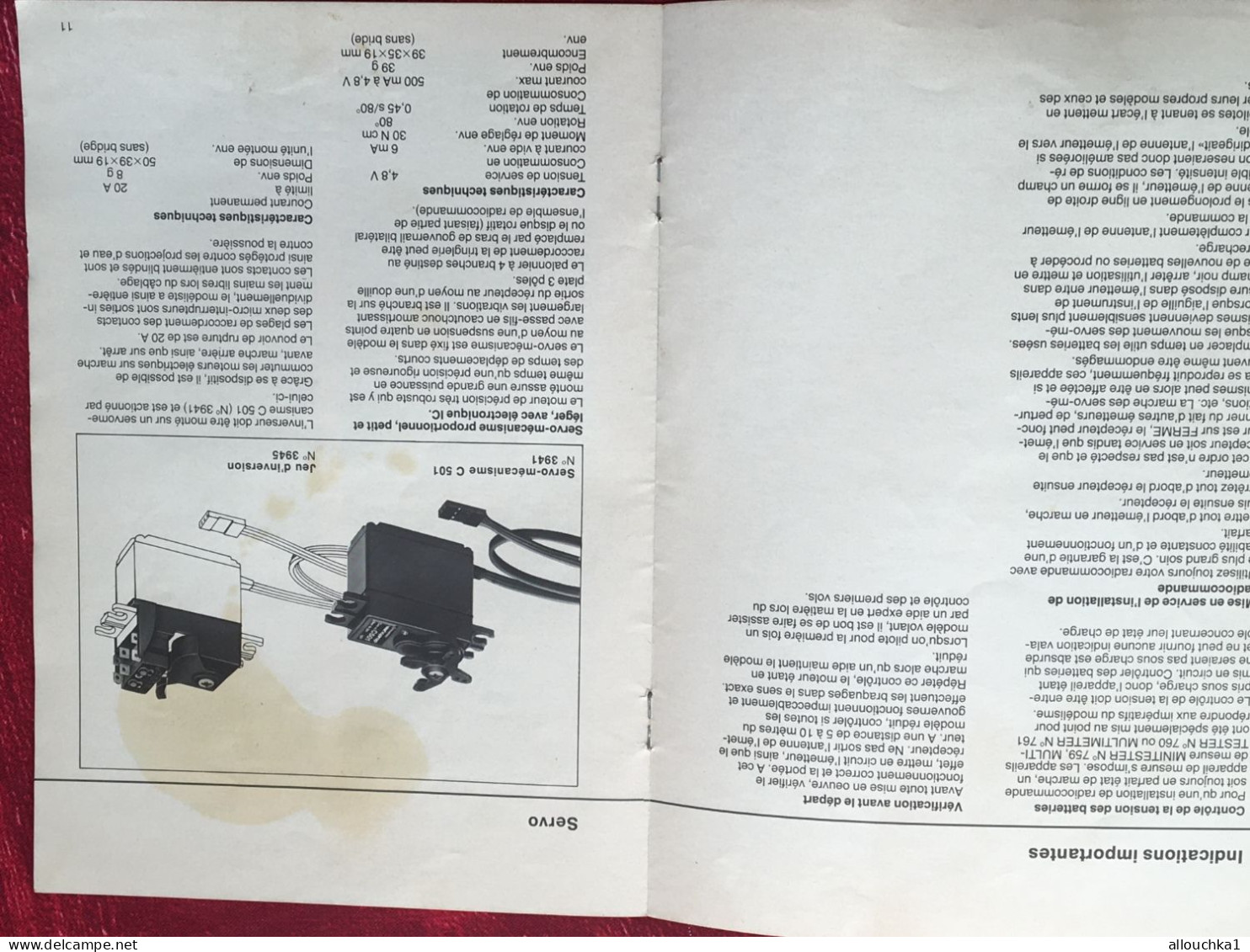 Notice Varioprop-C6 SSM-Graupner-Grundig electronic-operating instructions-manette téléguidage-