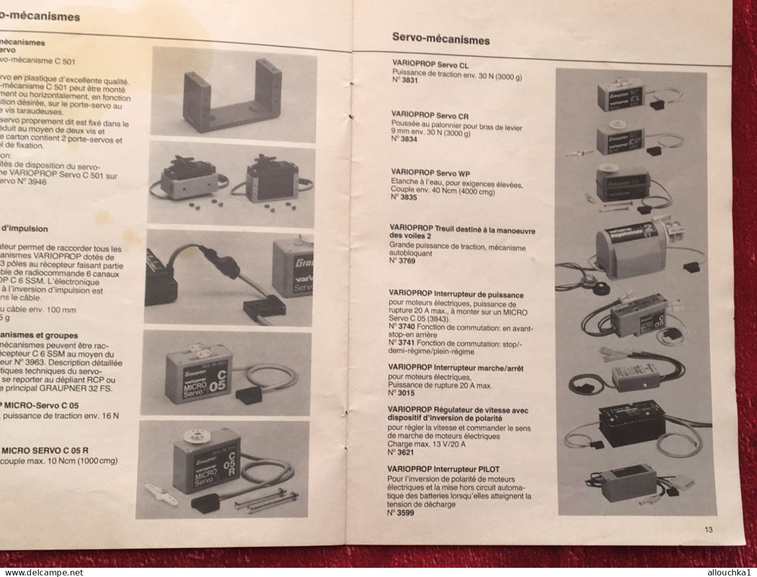 Notice Varioprop-C6 SSM-Graupner-Grundig electronic-operating instructions-manette téléguidage-