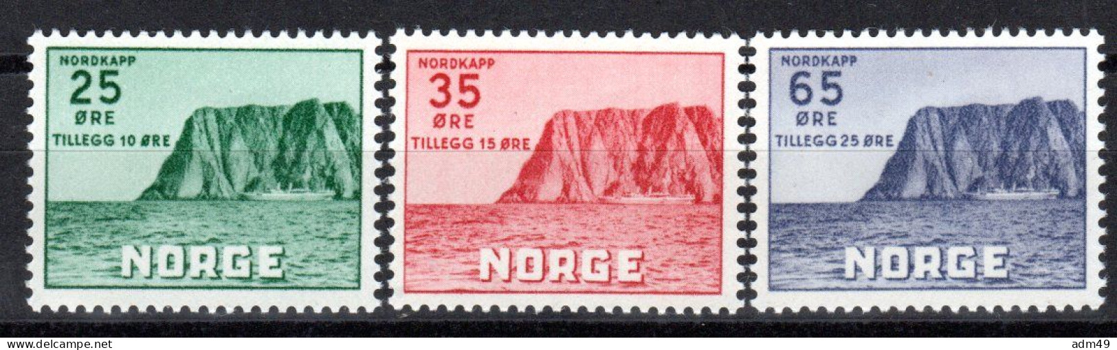 NORWEGEN, 1957, Fremdenverkehr, Postfrisch ** - Ungebraucht