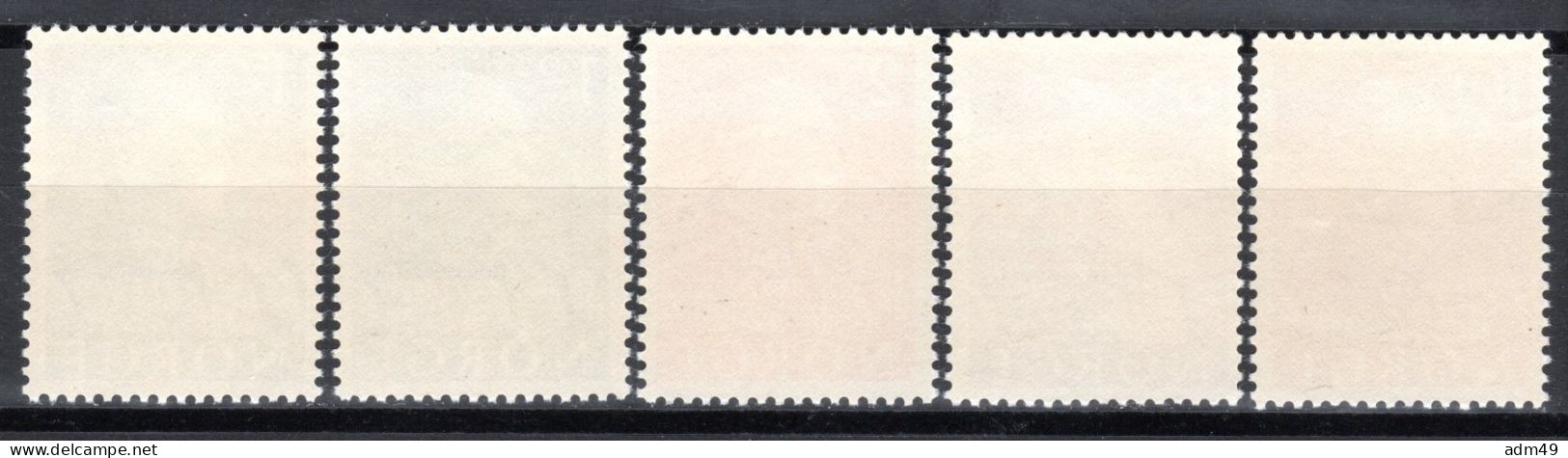 NORWEGEN, 1959 Freimarken König Olaf V., Normales Papier, Postfrisch ** - Ungebraucht