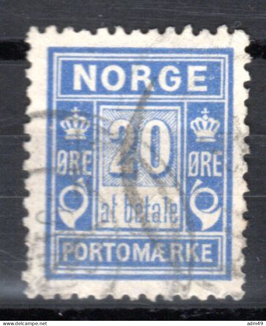 NORWEGEN, 1897, Portomarke, Gestempelt - Oblitérés