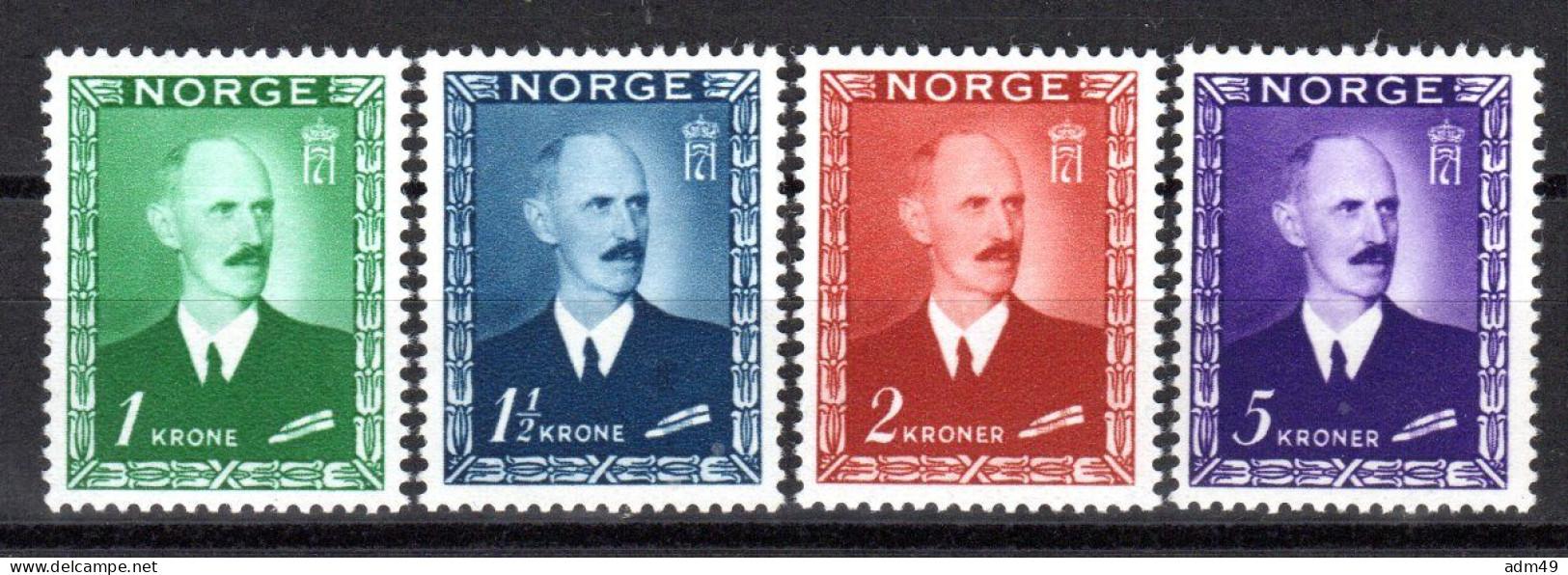 NORWEGEN, 1946, Freimarken König Haakon VII., Postfrisch ** - Unused Stamps