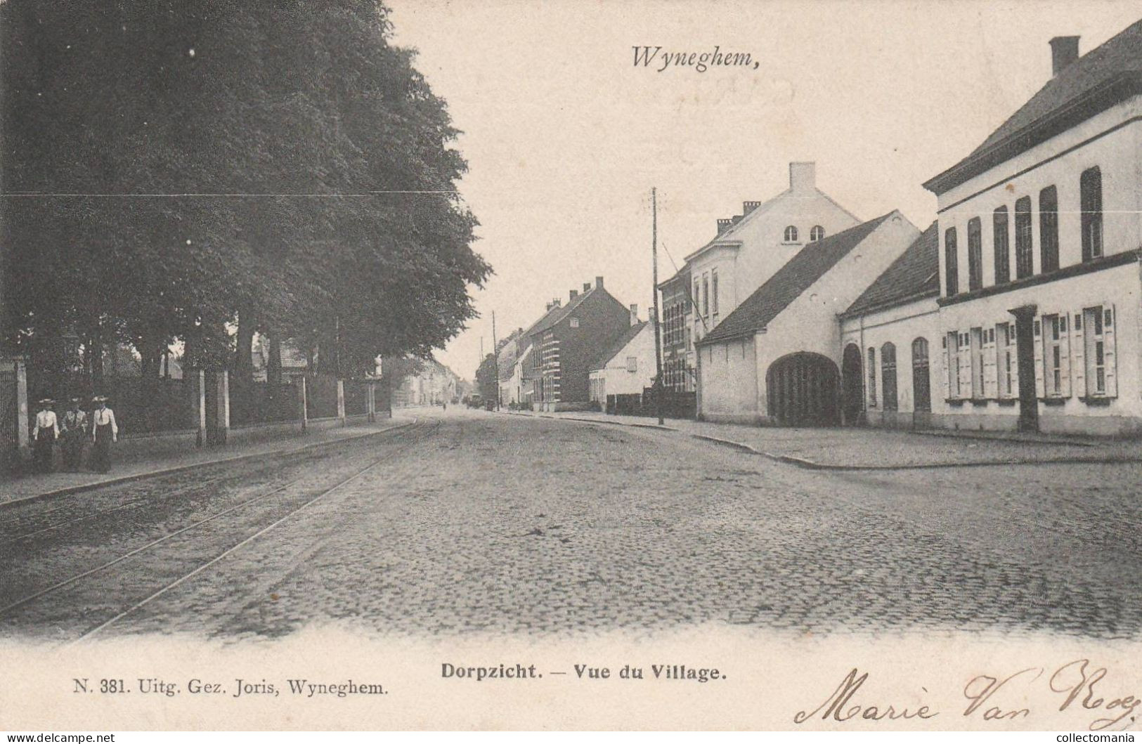 1 Oude Postkaart  Wijngehem Wijnegem Dorpzicht  1904 Uitg.Joris - Wijnegem
