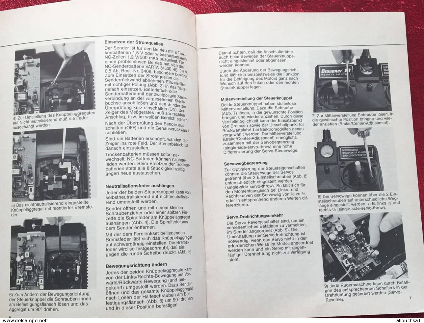 Notice Remote Control-D4 SSM 4- Kanal-Fern-lenks-Graupner-Grundig Electronic-operating Instructions-manette Téléguidage- - Other Apparatus