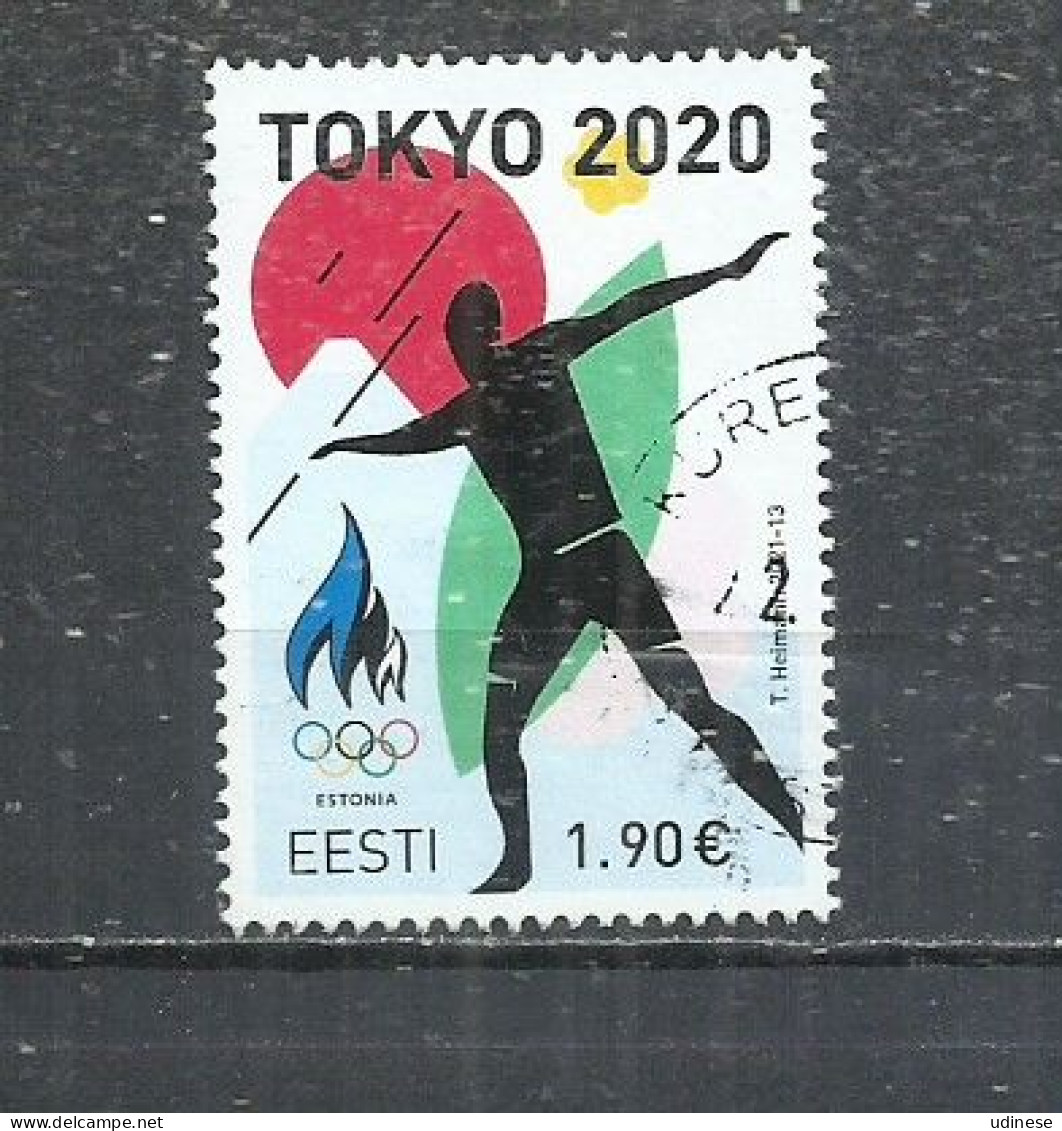 ESTONIA 2021 - OLYMPIC GAMES - POSTALLY USED OBLITERE GESTEMPELT USADP - Eté 2020 : Tokyo