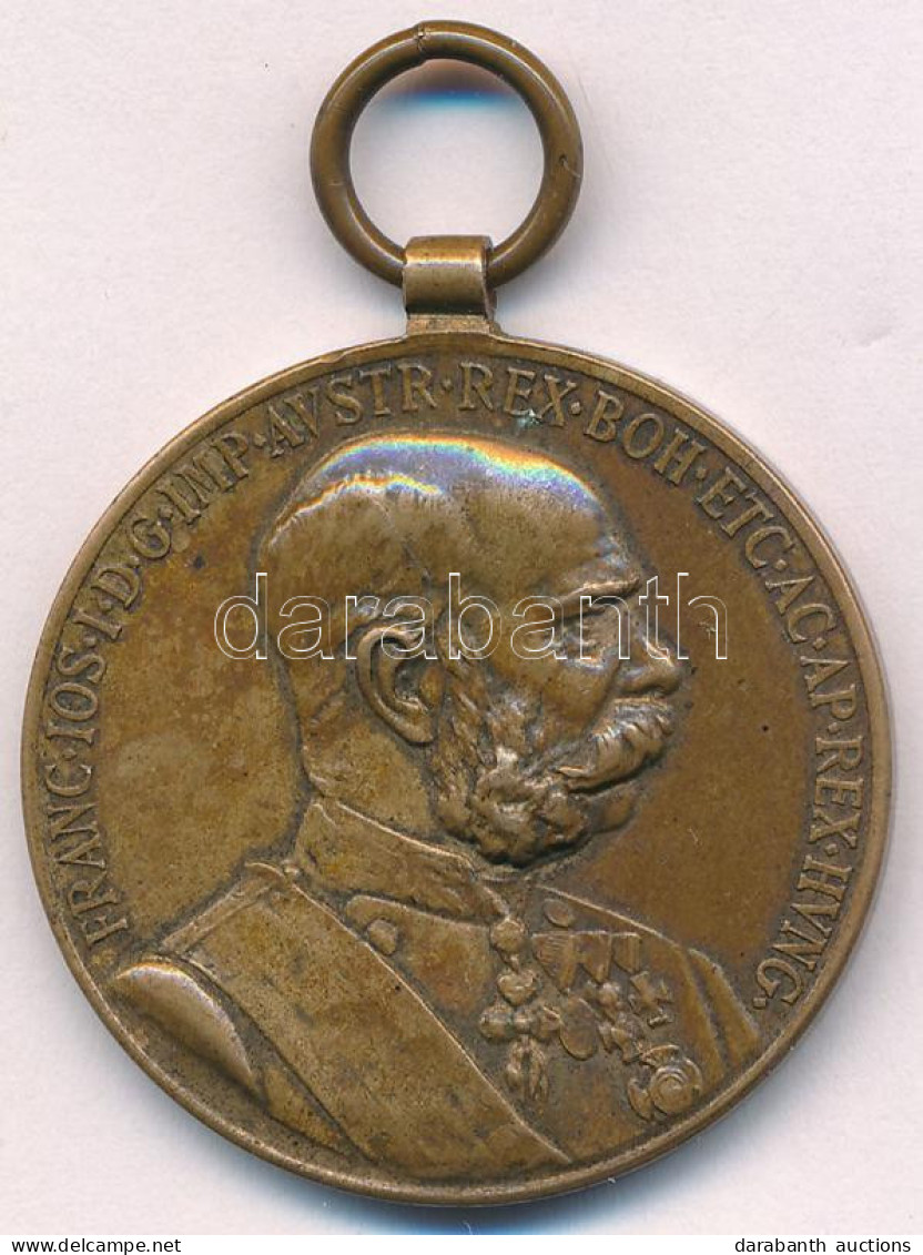 1898. "Jubileumi Emlékérem A Fegyveres Erő Számára / Signum Memoriae (AVSTR)" Bronz Kitüntetés Mellszalag Nélkül T:XF Hu - Ohne Zuordnung