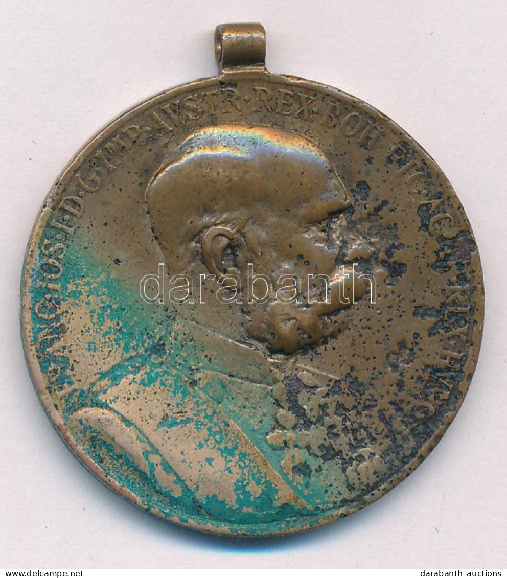 1898. "Jubileumi Emlékérem A Fegyveres Erő Számára / Signum Memoriae (AVSTR)" Bronz Kitüntetés Mellszalag Nélkül T:3 Pat - Ohne Zuordnung