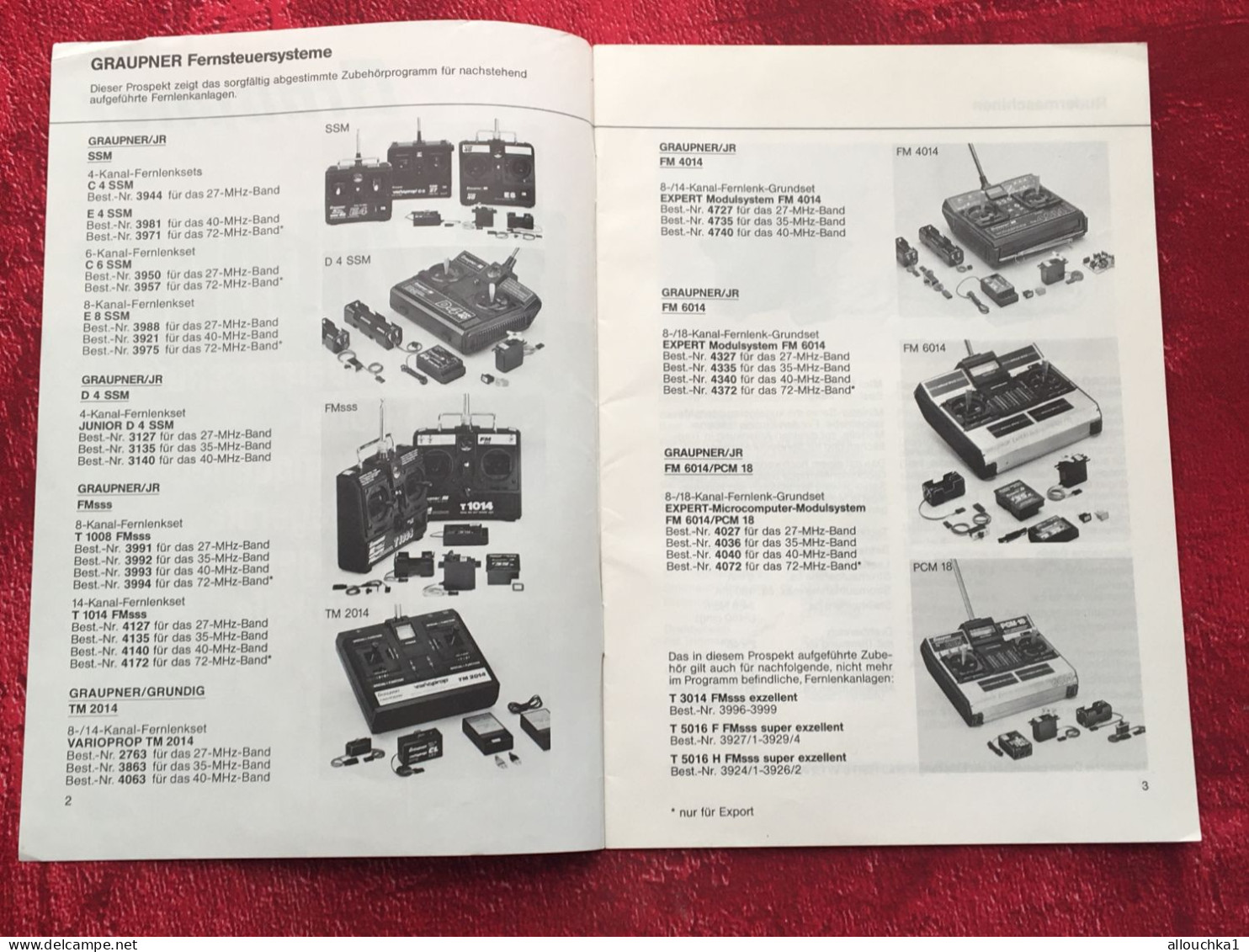 Notice Remote Control-RC-Zubehor-Rudermaschinen-Kabel-Strom Graupner-Grundig-operating Instructions-manette Téléguidage- - Altri Apparecchi