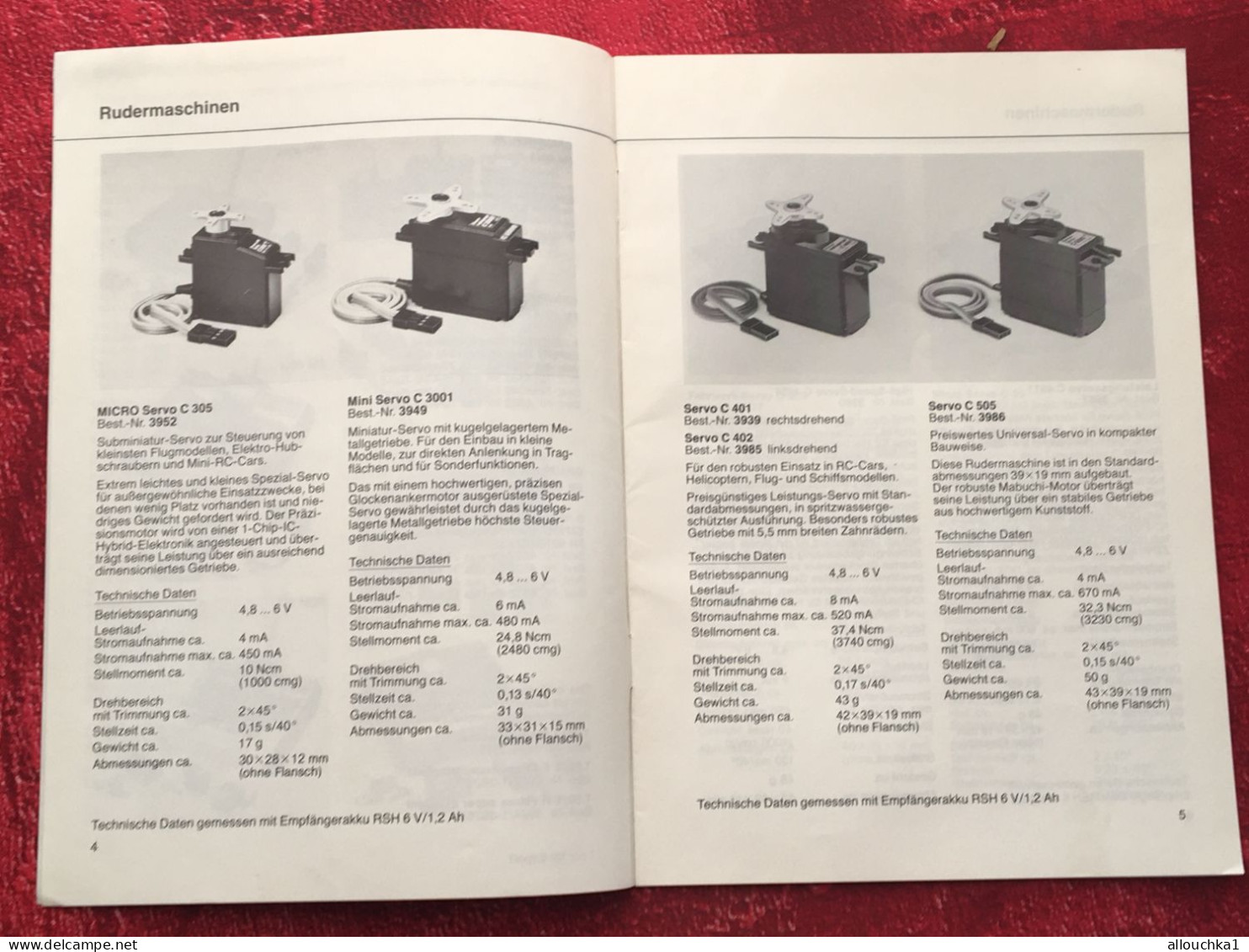 Notice Remote Control-RC-Zubehor-Rudermaschinen-Kabel-Strom Graupner-Grundig-operating Instructions-manette Téléguidage- - Andere Toestellen