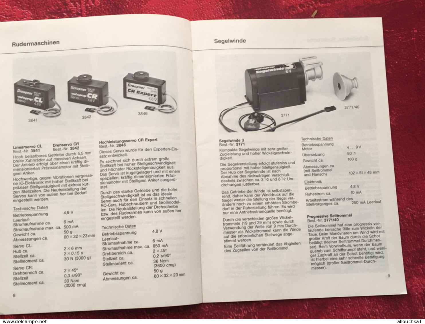 Notice Remote Control-RC-Zubehor-Rudermaschinen-Kabel-Strom Graupner-Grundig-operating Instructions-manette Téléguidage- - Andere Geräte